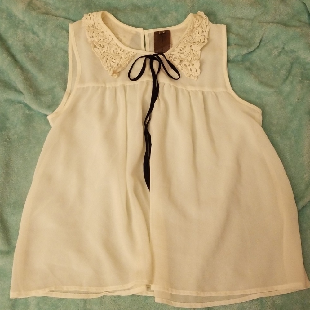 Sheer White Blouse